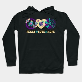 Peace Love Hope Suicide Prevention Awareness Hoodie